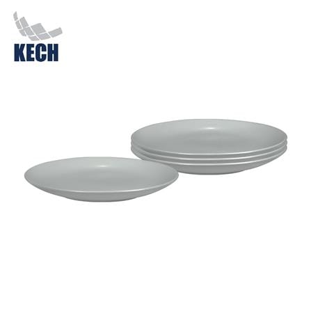 ชุดจานบัวเซรามิก 7.5 นิ้ว KECH LANZO สีเทา 4 ใบ_1