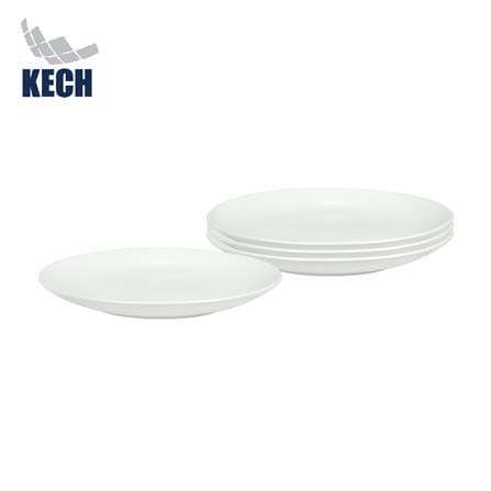 ชุดจานบัวเซรามิก 7.5 นิ้ว KECH LANZO สีขาว 4 ใบ_0