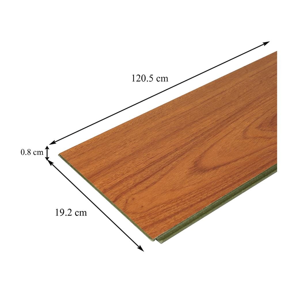พื้นลามิเนต CROBERN HYBRID 8 มม. 1.85 ตร.ม. สี TEAK NATURDIELE