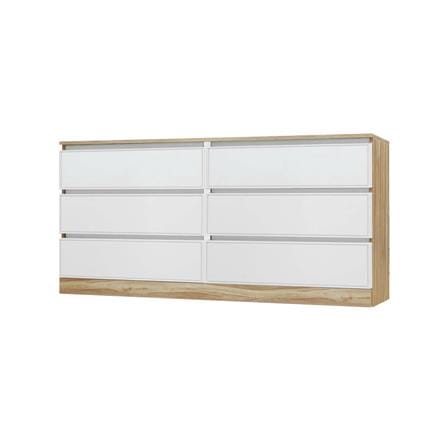 ตู้ลิ้นชัก 6 ลิ้นชัก BURO ANTARES LC160 DW สีอโรม่าโอ๊ค/ขาว_0