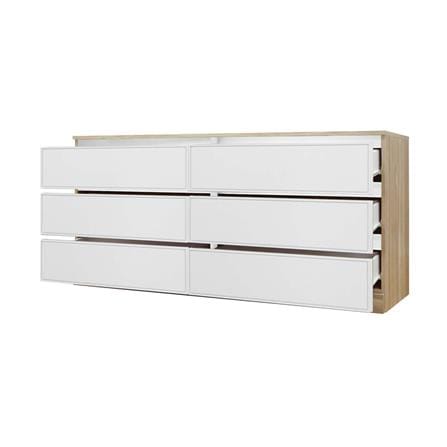 ตู้ลิ้นชัก 6 ลิ้นชัก BURO ANTARES LC160 DW สีอโรม่าโอ๊ค/ขาว_2
