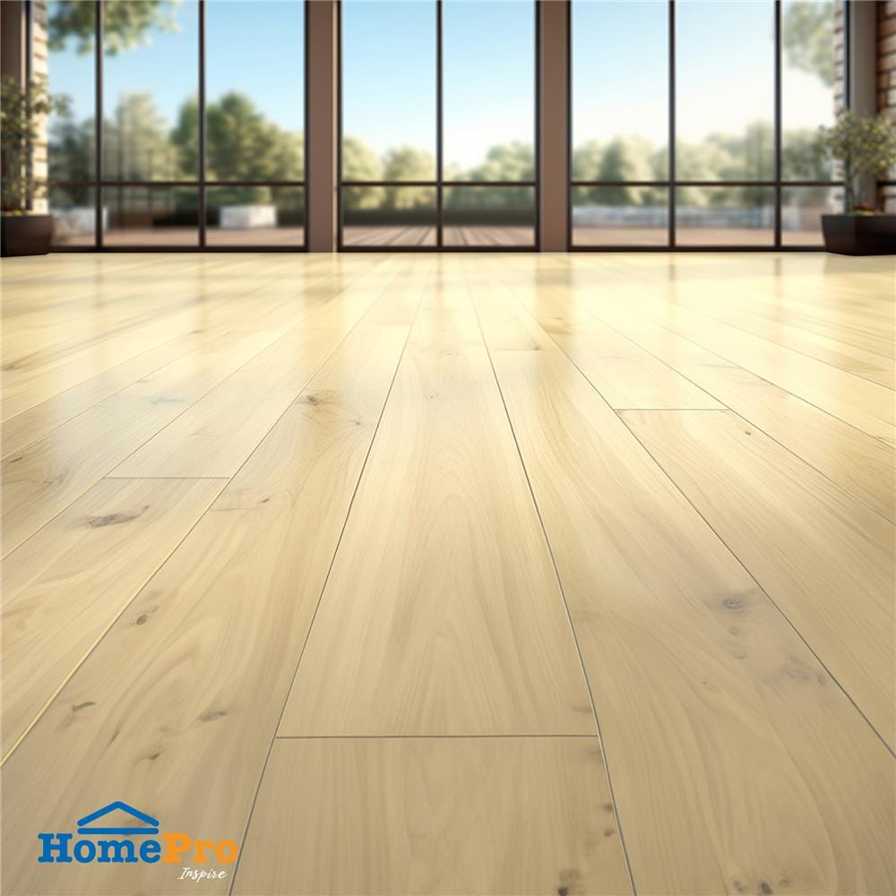 พื้นลามิเนต CROBERN HYBRID 8 มม. 1.85 ตร.ม. สี LIGHT TEAK