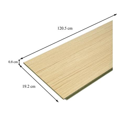 พื้นลามิเนต CROBERN HYBRID 8 มม. 1.85 ตร.ม. สี LIGHT TEAK_4