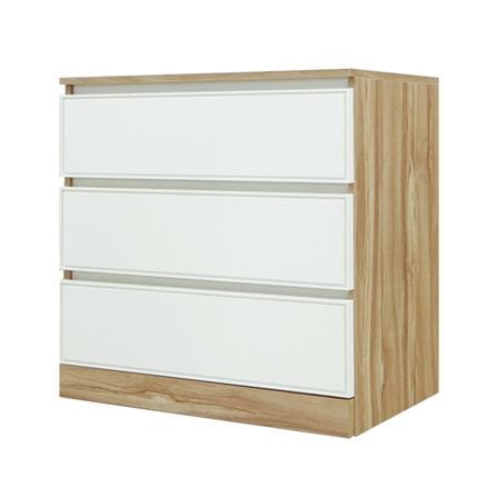 ตู้ลิ้นชัก 3 ลิ้นชัก BURO ANTARES LC80 DW สีอโรม่าโอ๊ค/ขาว_0