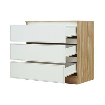ตู้ลิ้นชัก 3 ลิ้นชัก BURO ANTARES LC80 DW สีอโรม่าโอ๊ค/ขาว_2