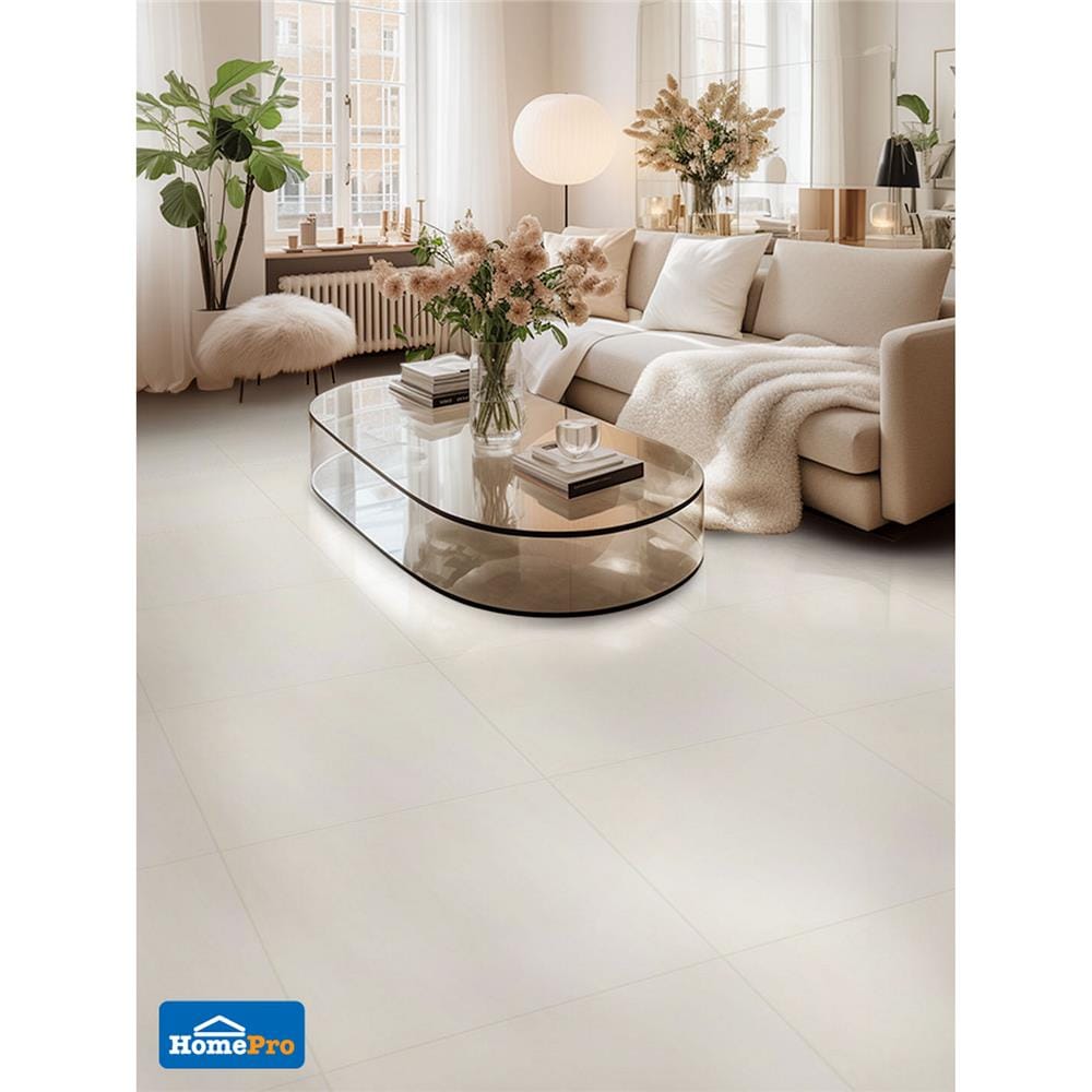 กระเบื้องพื้นพอร์ซเลน 60x60 ซม. ภูผา เลก้า เบจ II 1.44 ตร.ม.