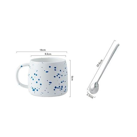 ถ้วยหู PORCELAIN 500 มล. KECH สีขาว_4