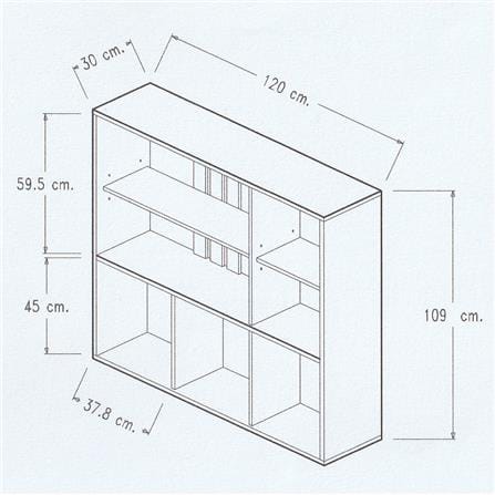ชั้นวางของกั้นห้อง 3 ชั้น INHOME SS1201 สีออทตาวา_6