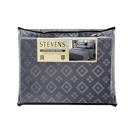 ชุดผ้าปูที่นอน 3.5 ฟุต 4 ชิ้น STEVENS COTTON FRESH SATEEN DM21_4