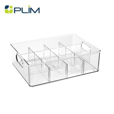 กล่องจัดเก็บผ้า 12 ช่อง PLIM KLEAR 23.7x31.6x9.7 ซม. สีใส_1