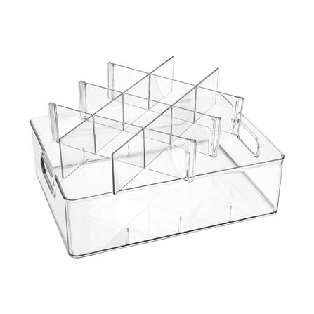 กล่องจัดเก็บผ้า 12 ช่อง PLIM KLEAR 23.7x31.6x9.7 ซม. สีใส_3
