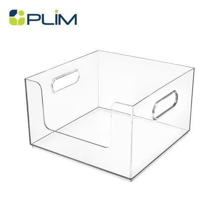 กล่องจัดเก็บผ้า PLIM KLEAR 25.3x25.3x15.3 ซม. สีใส_1