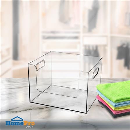 กล่องจัดเก็บผ้า PLIM KLEAR 25.3x25.3x15.3 ซม. สีใส_4