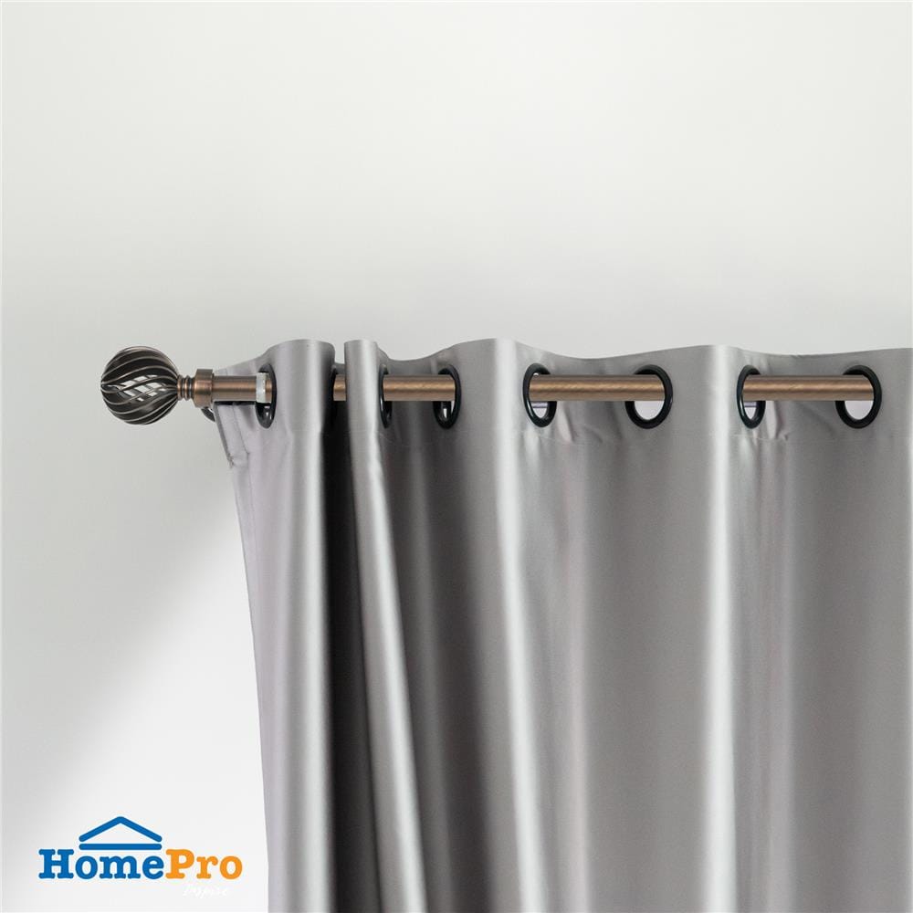 รางเหล็ก ยืดหด HOME LIVING STYLE ROUND 180-310 ซม. สีน้ำตาล