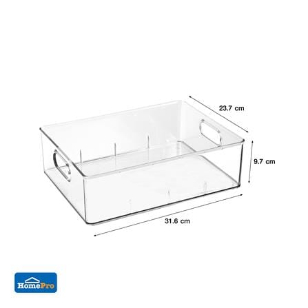 กล่องจัดเก็บผ้า PLIM KLEAR 23.7X31.6X9.7 ซม. สีใส_7