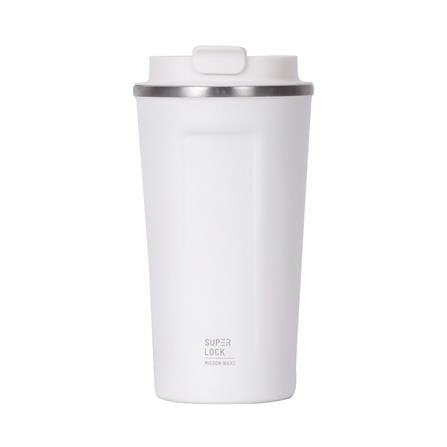 แก้วน้ำสเตนเลส 0.5 ลิตร SUPER LOCK MUG สีขาว_0