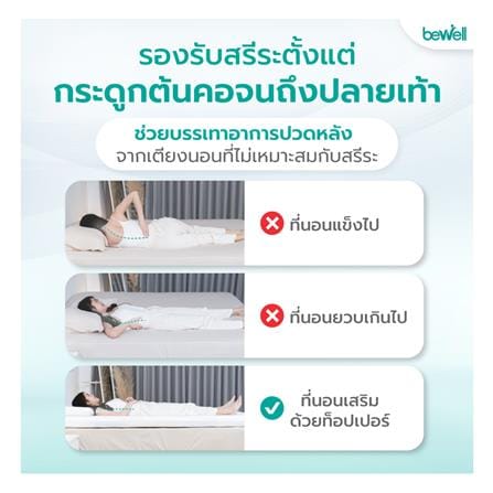 แผ่นรองนอน 6 ฟุต BEWELL MEMORY FOAM HYBRID 5 ZONE_6