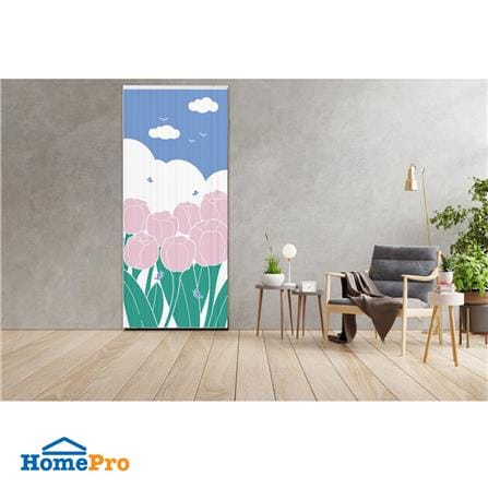 มู่ลี่ PVC HOME LIVING STYLE TULIP 80X200 ซม. สีขาว/เขียว/ชมพู_3