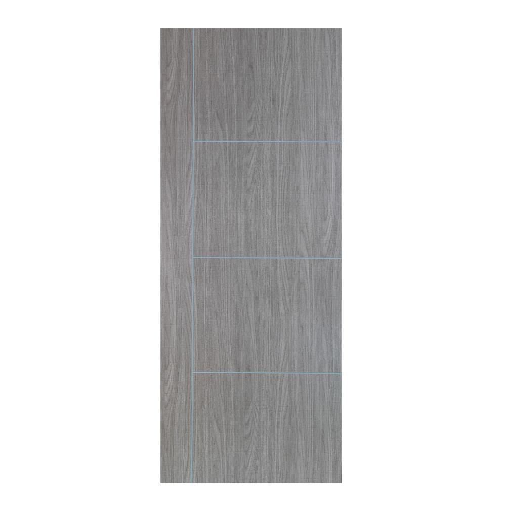 ประตูภายในเมลามีน เซาะร่อง METRO MD556 80X200 ซม. สี COMBI GREY
