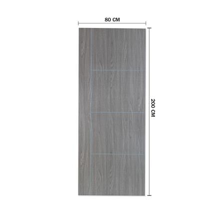 ประตูภายในเมลามีน เซาะร่อง METRO MD556 80X200 ซม. สี COMBI GREY_3