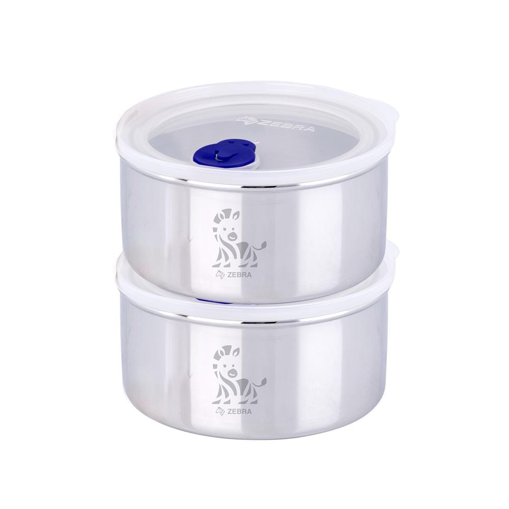 ชุดกล่องอาหาร พร้อมกระเป๋า ZEBRA JOLLY ROYAL BLUE