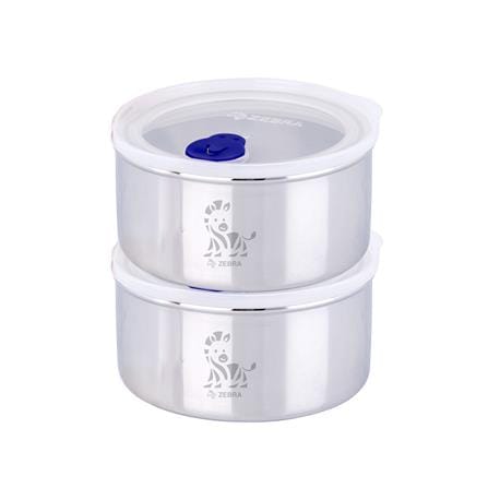 ชุดกล่องอาหาร พร้อมกระเป๋า ZEBRA JOLLY ROYAL BLUE_1