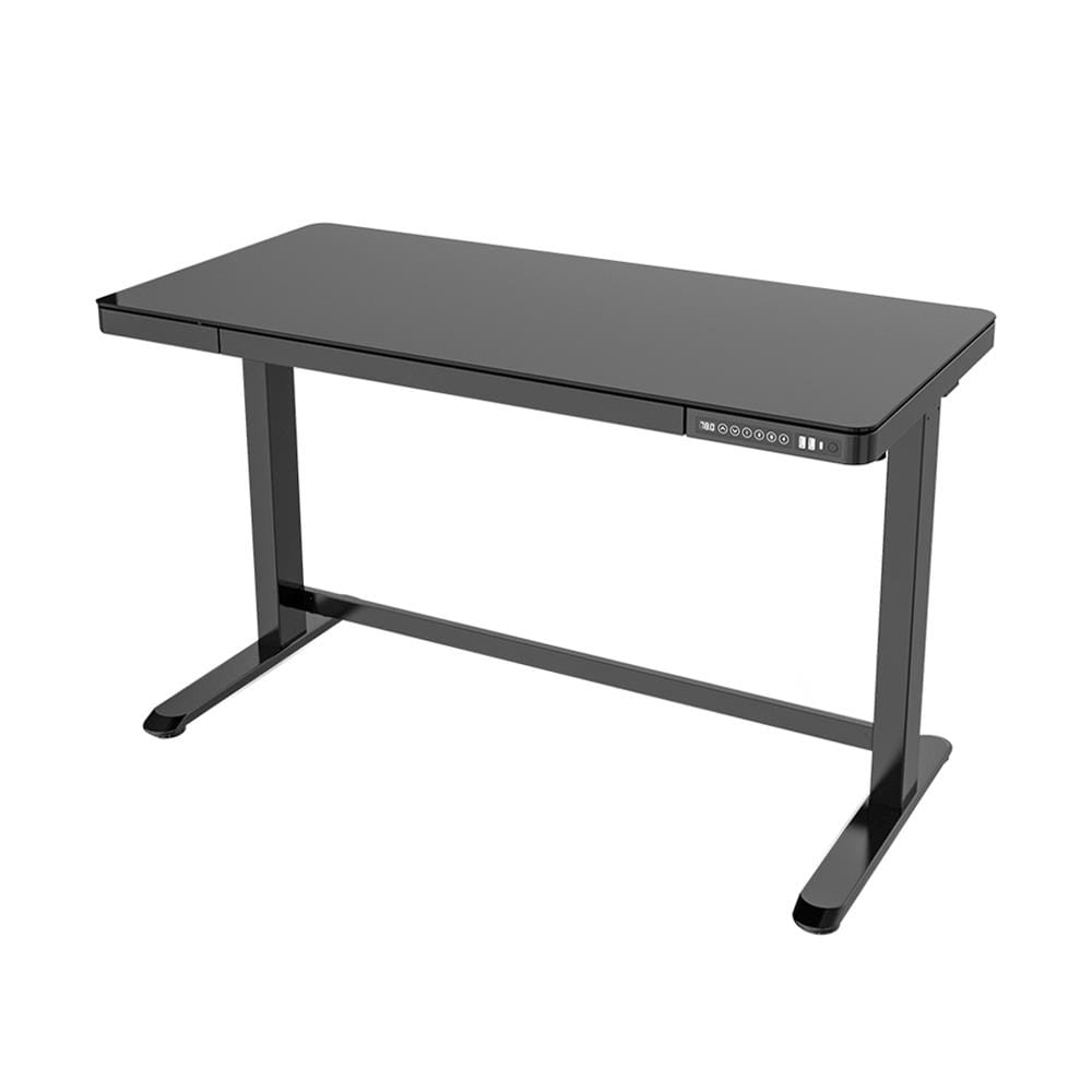 โต๊ะทำงานปรับระดับ ERGOTREND SIT 2 STAND GLASS DESK 120 ซม. สีดำ