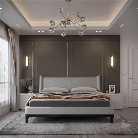 ผนังตกแต่งสำเร็จรูป SB BUILT IN 59059865 340 ซม. สี DARK WOOD_1