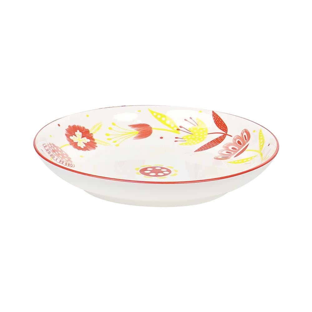 ชุดจานชาม PORCELAIN KECH RED FLOWER 6 ชิ้น