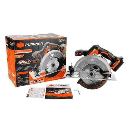 เครื่องเลื่อยวงเดือนไร้สาย (เฉพาะตัวเครื่อง) PUMPKIN INF-165CSBL 6.5 นิ้ว 20 โวลต์_3