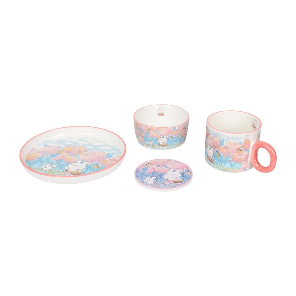 ชุดจานชาม PORCELAIN KECH RABBIT 3 ชิ้น