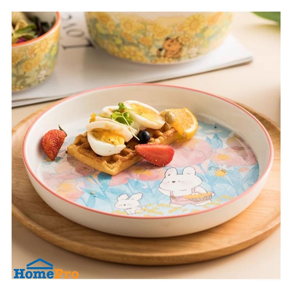 ชุดจานชาม PORCELAIN KECH RABBIT 3 ชิ้น