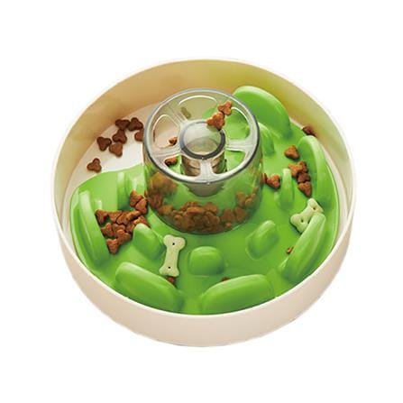 ชามอาหารสำหรับสุนัข PET DREAM HOUSE UFO MAZE สีเขียว_0