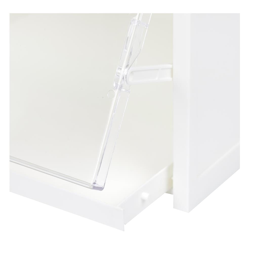 กล่องรองเท้าถาดเลื่อน STACKO DRAWER 31x36.2x21.5 ซม. สีขาว