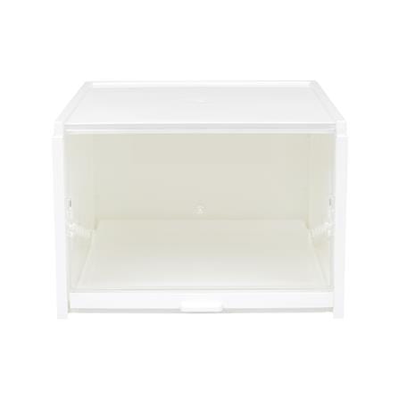 กล่องรองเท้าถาดเลื่อน STACKO DRAWER 31x36.2x21.5 ซม. สีขาว_2