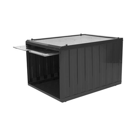 กล่องรองเท้าฝาสไลด์ STACKO CONTAINER 25x35x21.5 ซม. สีดำ_3