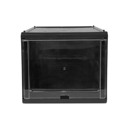 กล่องรองเท้าฝาสไลด์ STACKO CONTAINER 25x35x21.5 ซม. สีดำ_2