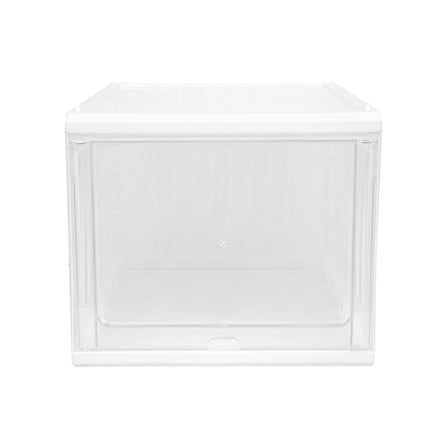 กล่องรองเท้าฝาสไลด์ STACKO CONTAINER 25x35x21.5 ซม. สีขาว_2