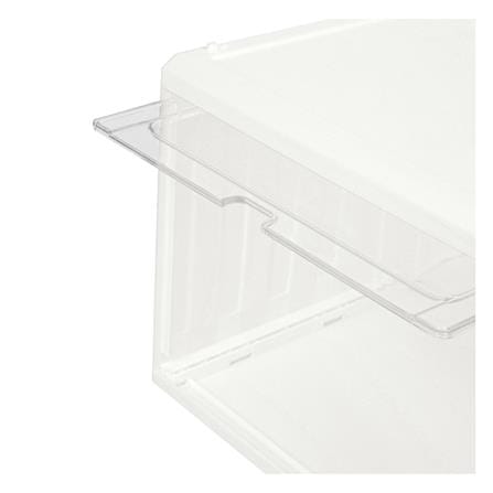 กล่องรองเท้าฝาสไลด์ STACKO CONTAINER 25x35x21.5 ซม. สีขาว_3