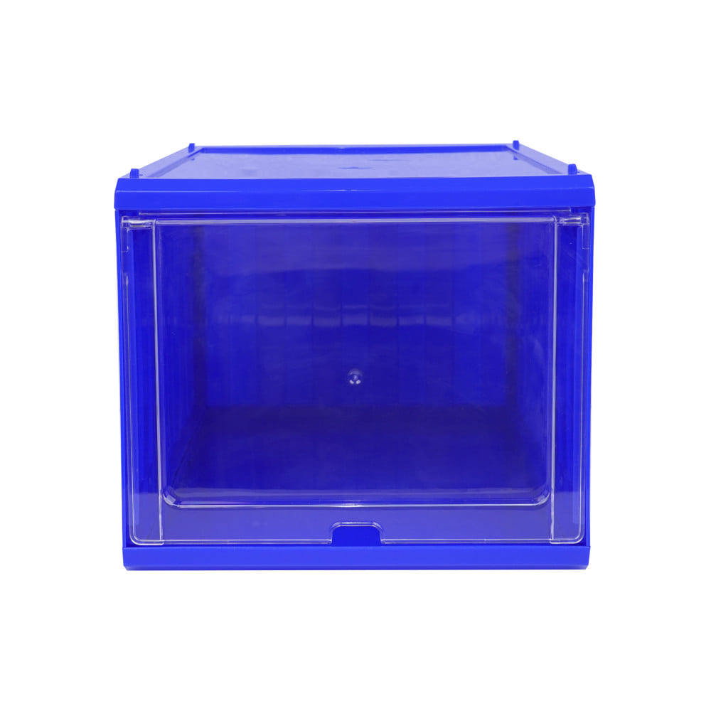 กล่องรองเท้าฝาสไลด์ STACKO CONTAINER 25x35x21.5 ซม. สีน้ำเงิน