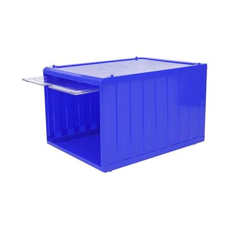กล่องรองเท้าฝาสไลด์ STACKO CONTAINER 25x35x21.5 ซม. สีน้ำเงิน_3