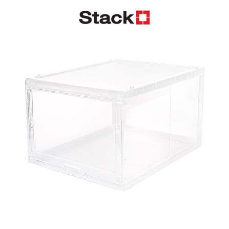 กล่องรองเท้าฝาสไลด์ STACKO CARGO 28.7x36x22.2 ซม. สีใส_1