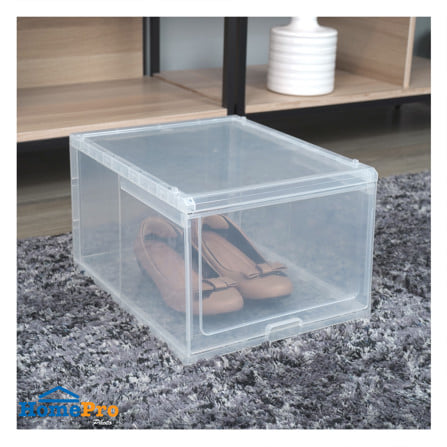 กล่องรองเท้าฝาสไลด์ STACKO CARGO 28.7x36x22.2 ซม. สีใส_4