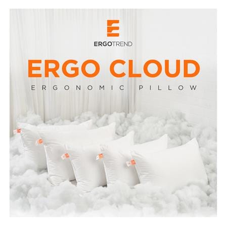 หมอนหนุน ใยสังเคราะห์ ERGOTREND ERGO CLOUD-M FIRM 73x48x15 ซม. สีขาว_5