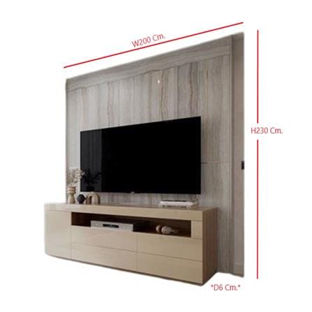 ผนังตกแต่งสำเร็จรูป SB BUILT IN 59059868 200 ซม. ลายหิน TRAVERTINE_2