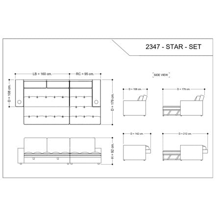 โซฟาเข้ามุมขวา FURDINI STAR สีเทาเข้ม_7