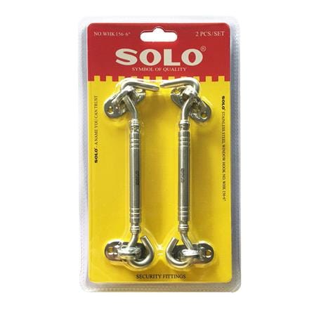 ขอสับ SOLO WHK156-6 6 นิ้ว สีสเตนเลส แพ็ก 2 ชิ้น_2
