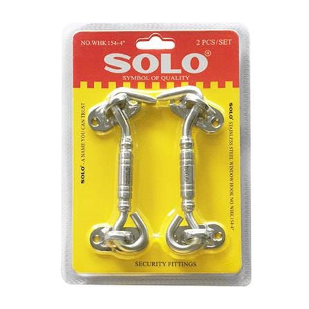 ขอสับ SOLO WHK154-4 4 นิ้ว สีสเตนเลส แพ็ก 2 ชิ้น_2