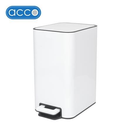ถังขยะเหยียบเหลี่ยม ACCO TIDY 9 ลิตร สีขาว_0