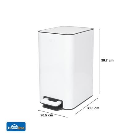 ถังขยะเหยียบเหลี่ยม ACCO TIDY 9 ลิตร สีขาว_10